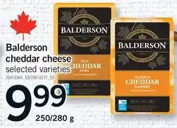 Fortinos BALDERSON CHEDDAR CHEESE, 250/280 G offer