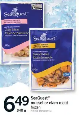 Fortinos SEAQUEST MUSSEL OR CLAM MEAT offer