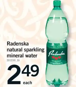 Fortinos RADENSKA NATURAL SPARKLING MINERAL WATER offer