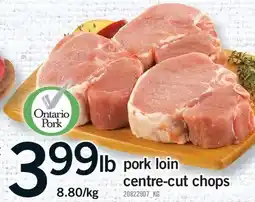 Fortinos PORK LOIN CENTRE-CUT CHOPS offer