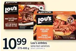 Fortinos LOU'S ENTRÉES offer
