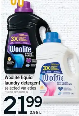 Fortinos WOOLITE LIQUID LAUNDRY DETERGENT offer