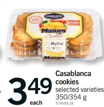 Fortinos CASABLANCA COOKIES, 350/354 G offer