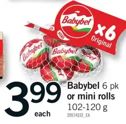 Fortinos BABYBEL, 6 PK OR MINI ROLLS offer