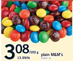 Fortinos PLAIN M&M'S offer