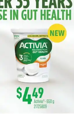 Fortinos ACTIVIA offer