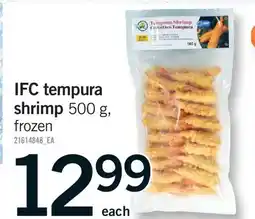 Fortinos IFC TEMPURA SHRIMP offer