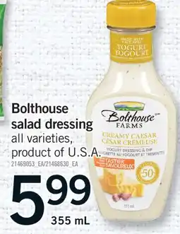 Fortinos BOLTHOUSE SALAD DRESSING offer