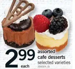 Fortinos ASSORTED CAFE DESSERTS offer