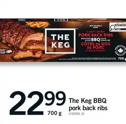 Fortinos THE KEG BBQ PORK BACK RIBS offer
