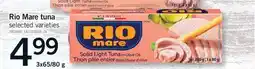 Fortinos RIO MARE TUNA, 3X65/80 G offer
