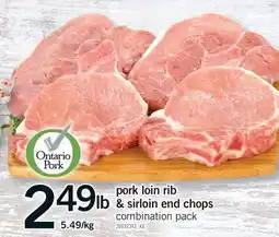Fortinos PORK LOIN RIB & SIRLOIN END CHOPS COMBINATION PACK offer