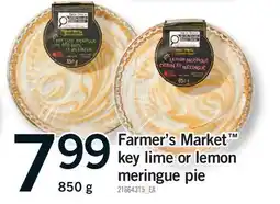 Fortinos FARMER'S MARKET KEY LIME OR LEMON MERINGUE PIE offer