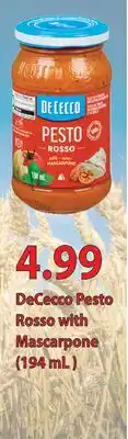 Fortinos DECECCO PESTO ROSSO WITH MASCARPONE offer