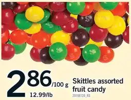 Fortinos SKITTLES ASSORTED FRUIT CANDY offer