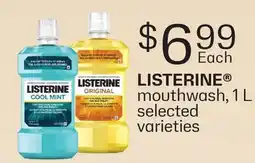 Fortinos LISTERINE MOUTHWASH offer