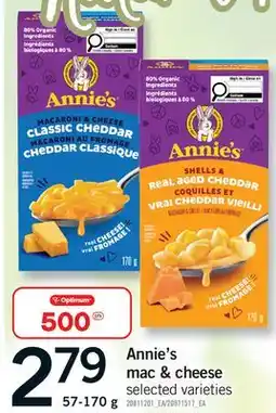 Fortinos ANNIE'S MAC & CHEESE offer