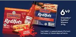 Fortinos SCHNEIDERS REDHOTS WIENERS offer