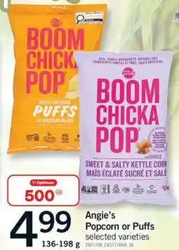 Fortinos ANGIE'S POPCORN OR PUFFS offer