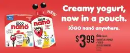 Fortinos IÖGO NANÖ YOGURT IN A POUCH offer