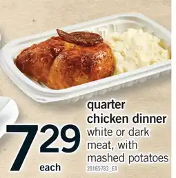 Fortinos QUARTER CHICKEN DINNER offer