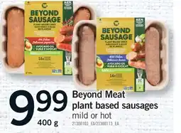 Fortinos BEYOND MEAT PLANT BASED SAUSAGES offer
