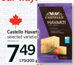 Fortinos CASTELLO HAVARTI, 170/200 G offer
