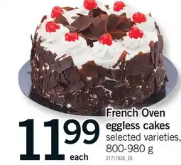 Fortinos FRENCH OVEN EGGLESS CAKES offer