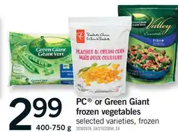 Fortinos PC OR GREEN GIANT FROZEN VEGETABLES offer