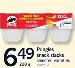 Fortinos PRINGLES SNACK STACKS offer