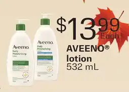 Fortinos AVEENO LOTION offer