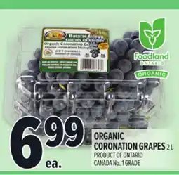Metro ORGANIC CORONATION GRAPES offer