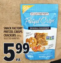 Metro SNACK FACTORY PRETZEL CRISPS offer