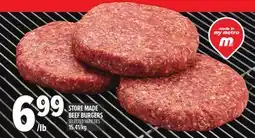 Metro STORE MADE BEEF BURGERS offer