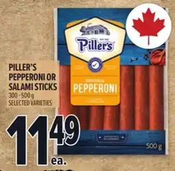 Metro PILLER'S PEPPERONI OR SALAMI STICKS offer
