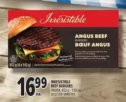 Metro IRRESISTIBLE BEEF BURGERS offer