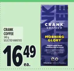 Metro CRANK COFFEE offer