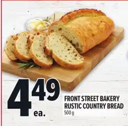 Metro FRONT STREET BAKERY RUSTIC COUNTRY BREAD offer