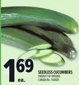 Metro SEEDLESS CUCUMBERS offer