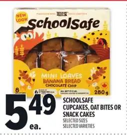 Metro SCHOOLSAFE CUPCAKES, OAT BITES OR SNACK CAKES offer