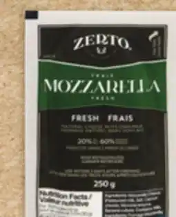 Metro ZERTO MOZZARELLA offer