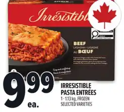 Metro IRRESISTIBLE PASTA ENTRÉES offer
