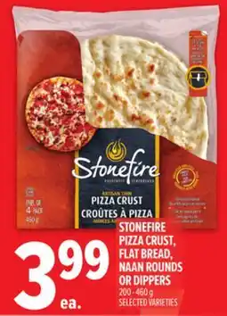 Metro STONEFIRE PIZZA CRUST, FLAT BREAD, NAAN ROUNDS OR DIPPERS offer