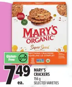 Metro MARY'S CRACKERS offer