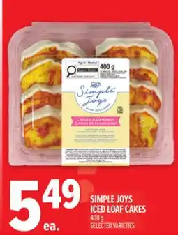 Metro SIMPLE JOYS ICED LOAF CAKES offer