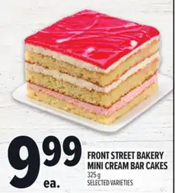Metro FRONT STREET BAKERY MINI CREAM BAR CAKES offer