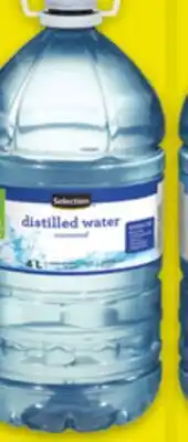 Metro SELECTION DISTILLED OR SPRING WATER offer