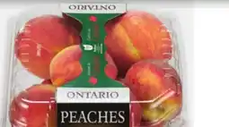 Metro LOCAL FRUIT BASKETS PEACHES 2 L, BLUE PLUM 2 L, BLUE GRAPES 2 L, BARTLETT PEARS offer