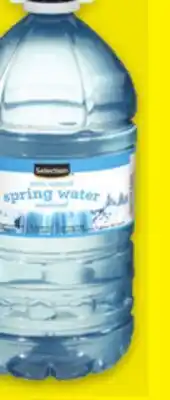 Metro SELECTION DISTILLED WATER OR SPRING WATER offer