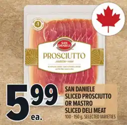 Metro SAN DANIELE SLICED PROSCIUTTO OR MASTRO SLICED DELI MEAT offer